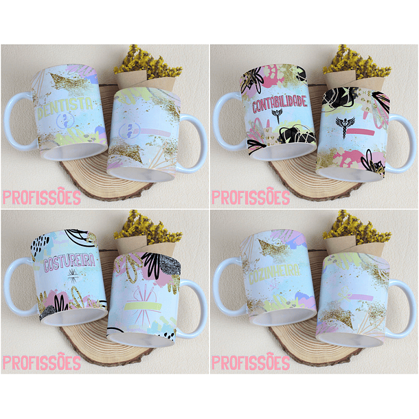 29 Arte para Caneca Profissões Arquivo Editável 2