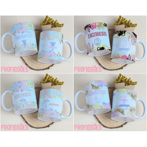 29 Arte para Caneca Profissões Arquivo Editável 4