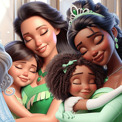 Kit Digital Princesas Dia das Mães Arquivos em Png