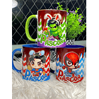 6 Arte para Caneca Páscoa Super Heróis Arquivo Png 1