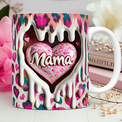 15 Artes para Caneca Dia das Mães Mama 3D Arquivos Png