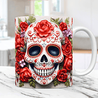 50 Artes Caneca Carveira Dia dos Mortos 3d Arquivos Png 3