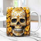 50 Artes Caneca Carveira Dia dos Mortos 3d Arquivos Png 4