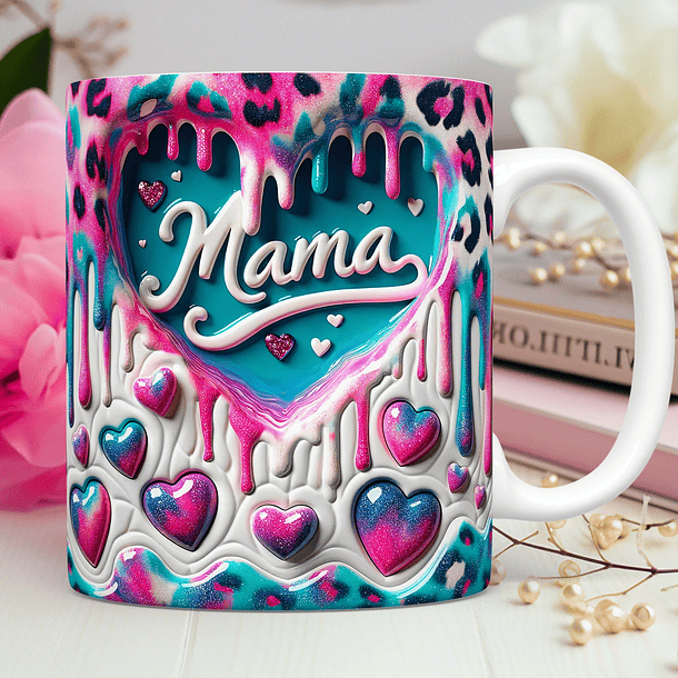 15 Artes para Caneca Dia das Mães Mama 3D Arquivos Png 7