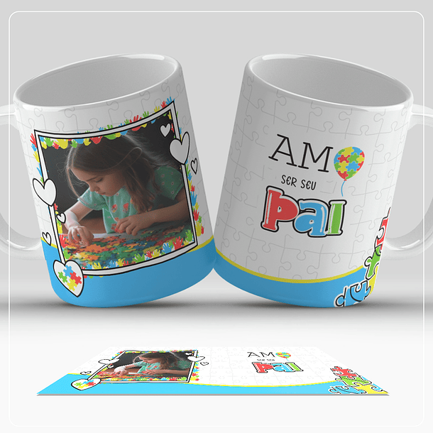 14 Artes Caneca Autismo Arquivo em Jpg 12