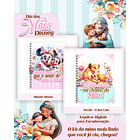 Arquivos para Encadernação Dia das Mães Princesas da Disney em Pdf e Png 1