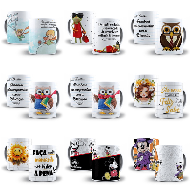 240 Artes para Caneca Frases Motivacionais Personagens e Outros Arquivo em Jpg  15