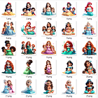 Kit Digital Princesas Dia das Mães em Png 4