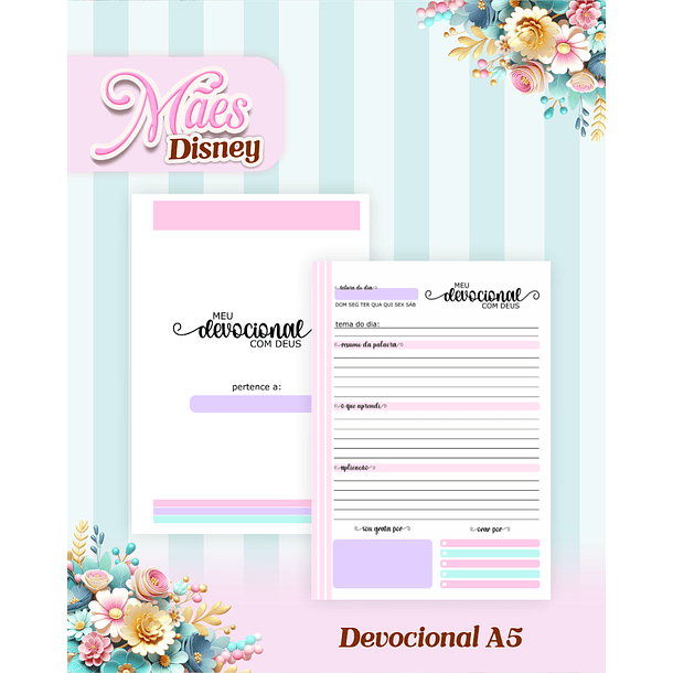 Arquivos para Encadernação Dia das Mães Princesas da Disney em Pdf e Png 13