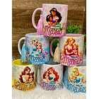 12 Artes Caneca Dia das Mães Princesas da Disney Arquivos em Jpg 1