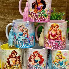 12 Artes Caneca Dia das Mães Princesas da Disney Arquivos em Jpg