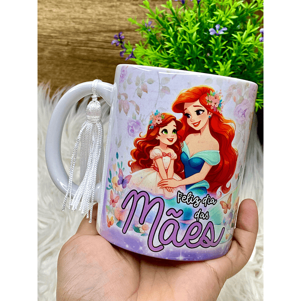 12 Artes Caneca Dia das Mães Princesas da Disney Arquivos em Jpg 8