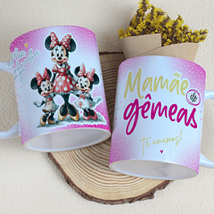 15 Artes para Caneca Dia das Mães Minnie e Margarida Arquivo Editável