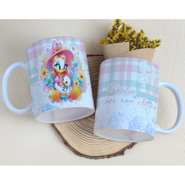 15 Artes para Caneca Dia das Mães Minnie e Margarida Arquivo Editável 7