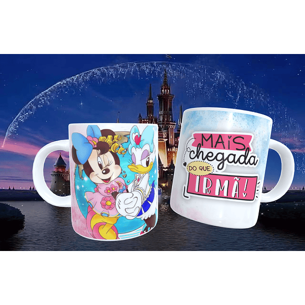 20 Artes para Caneca Amizade Disney Arquivo Editável  20