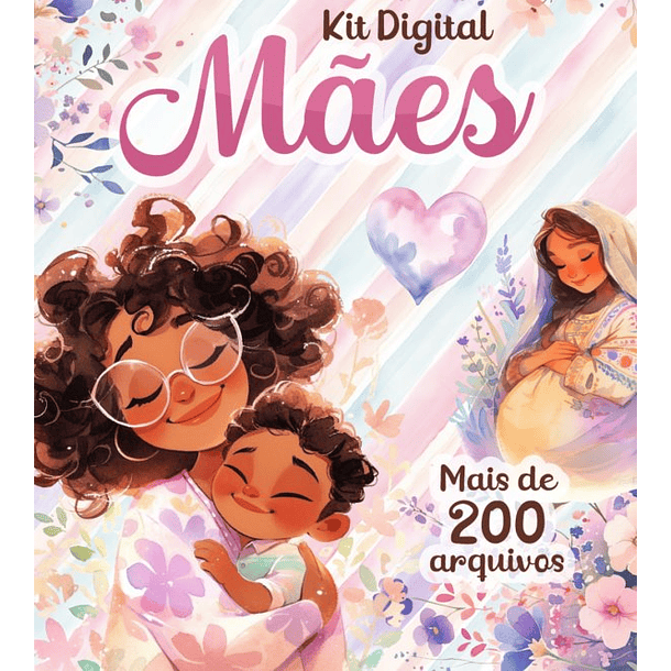 Kit Digital Dia das mães Mimos Arquivos em Png 1