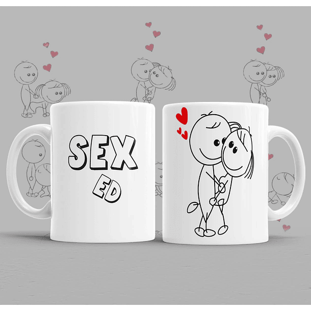 8 Artes para Caneca Kamasutra Chibis Frases Arquivo em Png 2