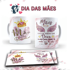 15 Artes para Caneca Dia das Mães Arquivo em Editável  