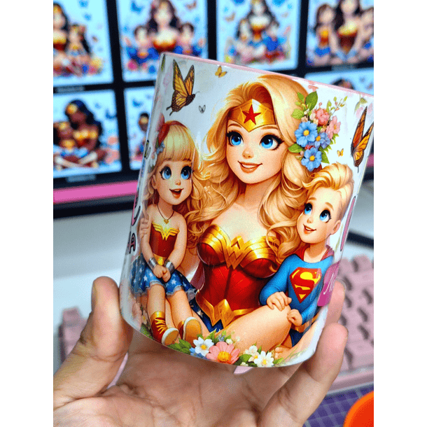30 Artes para Canecas Dia das Mães Mulher Maravilha Arquivo Jpg 3