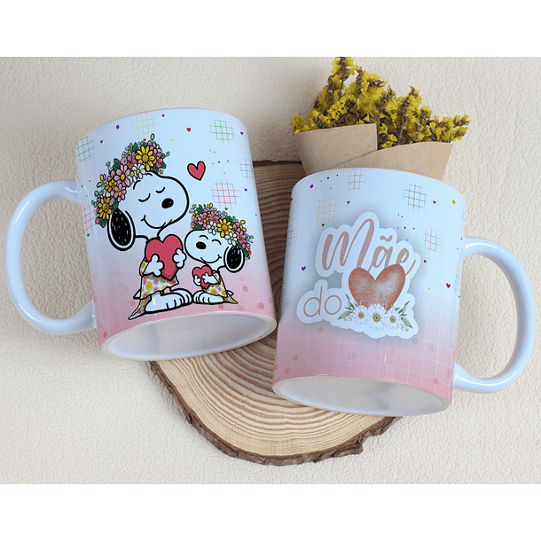 20 Artes para Canecas Snoopy Dia das Mães Arquivo Editável 8