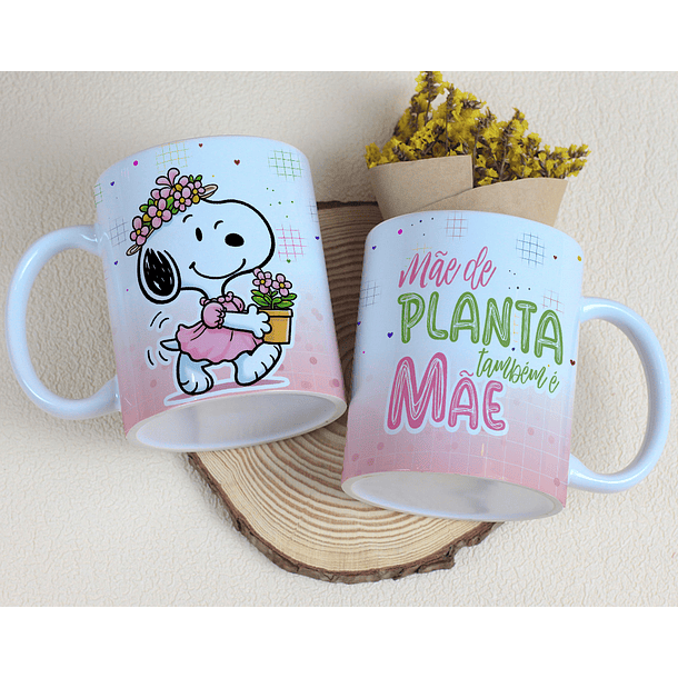 20 Artes para Canecas Snoopy Dia das Mães Arquivo Editável 12