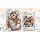 5 Artes para Caneca Dia das Mães Arquivo em Jpg 1