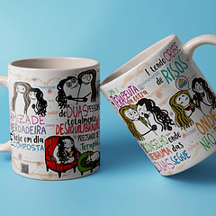 Arte Caneca Amizade hoje em dia é composta de duas pessoas Arquivo em Jpg 