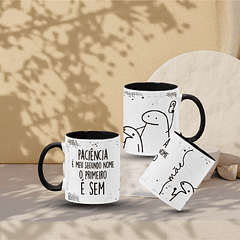 Arte Caneca Paciência é meu segundo nome o primeiro é sem Arquivo em Jpg