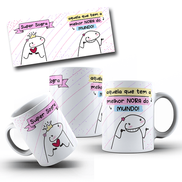 Arte para Caneca Flork Super Sogra  Arquivo em Jpg 4