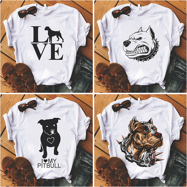 18 Artes para Camisa Dog Pitbul Arquivos em Jpg  3