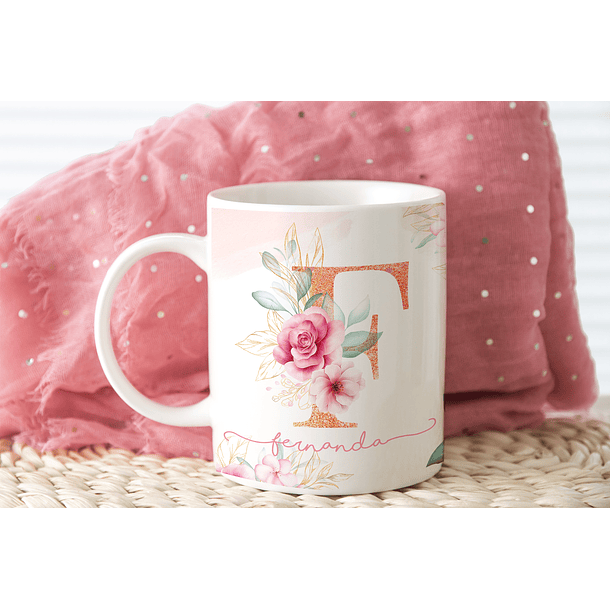 25 Artes para Caneca Alfabeto Floral Dia das Mães Arquivos em Jpg 4