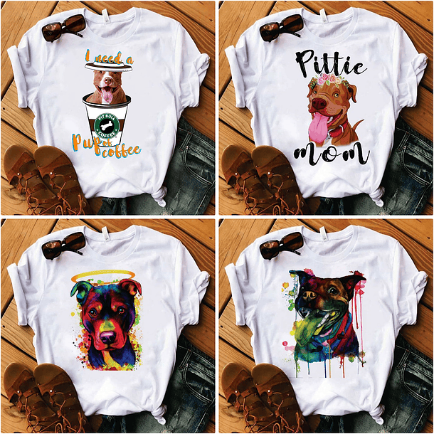 18 Artes para Camisa Dog Pitbul Arquivos em Jpg  4