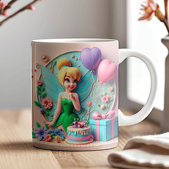 9 Artes para Caneca Aniversário Disney 3d Arquivos em Jpg