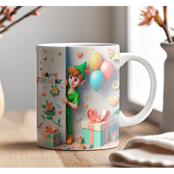 9 Artes para Caneca Aniversário Disney 3d Arquivos em Jpg 8