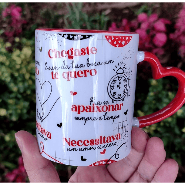 Arte Caneca Quem diria que você viria sem dizer que vinha, porque nunca é tarde Arquivo Editável 1