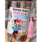 Arte Caneca Minnie e Margarida A gente poderia ser duas ricas e famosas né?  Arquivo em Jpg 3