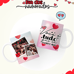 6 Artes Caneca Dia dos Namorados Arquivos Editável 