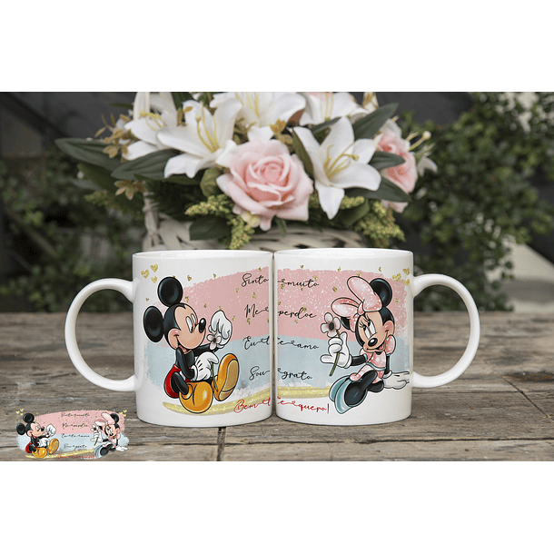6 Artes Caneca e Camisa Dia dos Namorados Mickey e Minnie Arquivos Editável  5