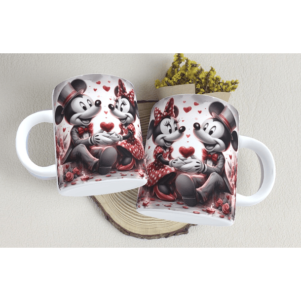 15 Artes Caneca Dia dos Namorados  Mickey e Minnie Arquivos em Jpg 6
