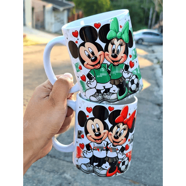 34 Artes Caneca Mickey e Minnei Times Amor e Jogo arquivo em Jpg 1