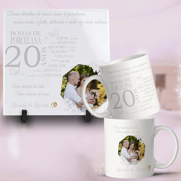 25 Artes Caneca e Azulejo Bodas de Casamento arquivo Editável  8