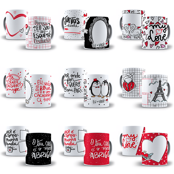 113 Artes Caneca Dia dos Namorados arquivo em Jpg 8