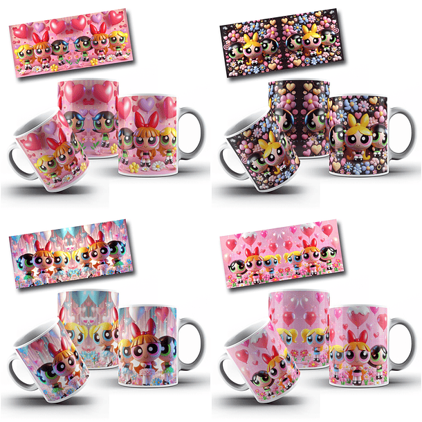 23 Artes para Caneca Meninas Super Poderosas Arquivo em Jpg 3