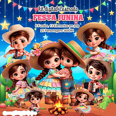 Kit Digital Festa Junina São João Arquivo em Png