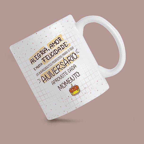 20 Artes para Caneca Aniversário Com Café Arquivo Editável 7