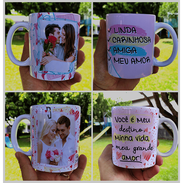 20 Artes para Caneca Dia dos Namorados Mickey e Minnie Arquivo Editável  13