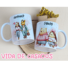 3 Artes para Caneca Vida de Casados Arquivo Editável 2