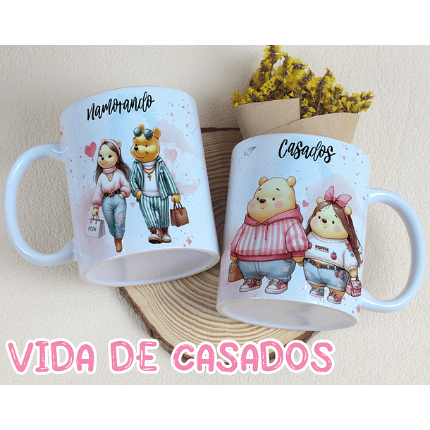 3 Artes para Caneca Vida de Casados Arquivo Editável 2