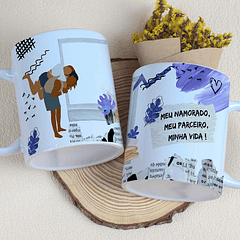 10 Artes para Caneca Dia dos Namorados Casal Arquivo Editável