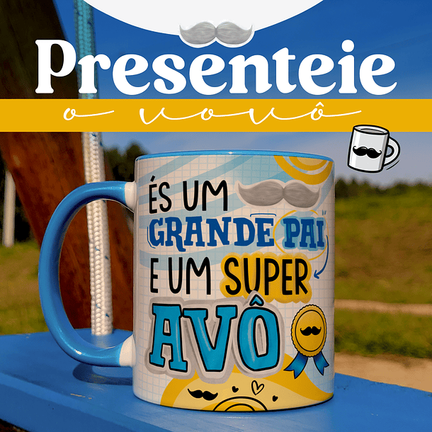 Arte Caneca És um Grande Pai e Um Super Avô Dia dos Avós Arquivo Png